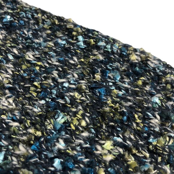 J Jill Sweater Womens Medium Blue Green V Neck Boucle Knit Pullover Sweatshirt - Picture 5 of 15